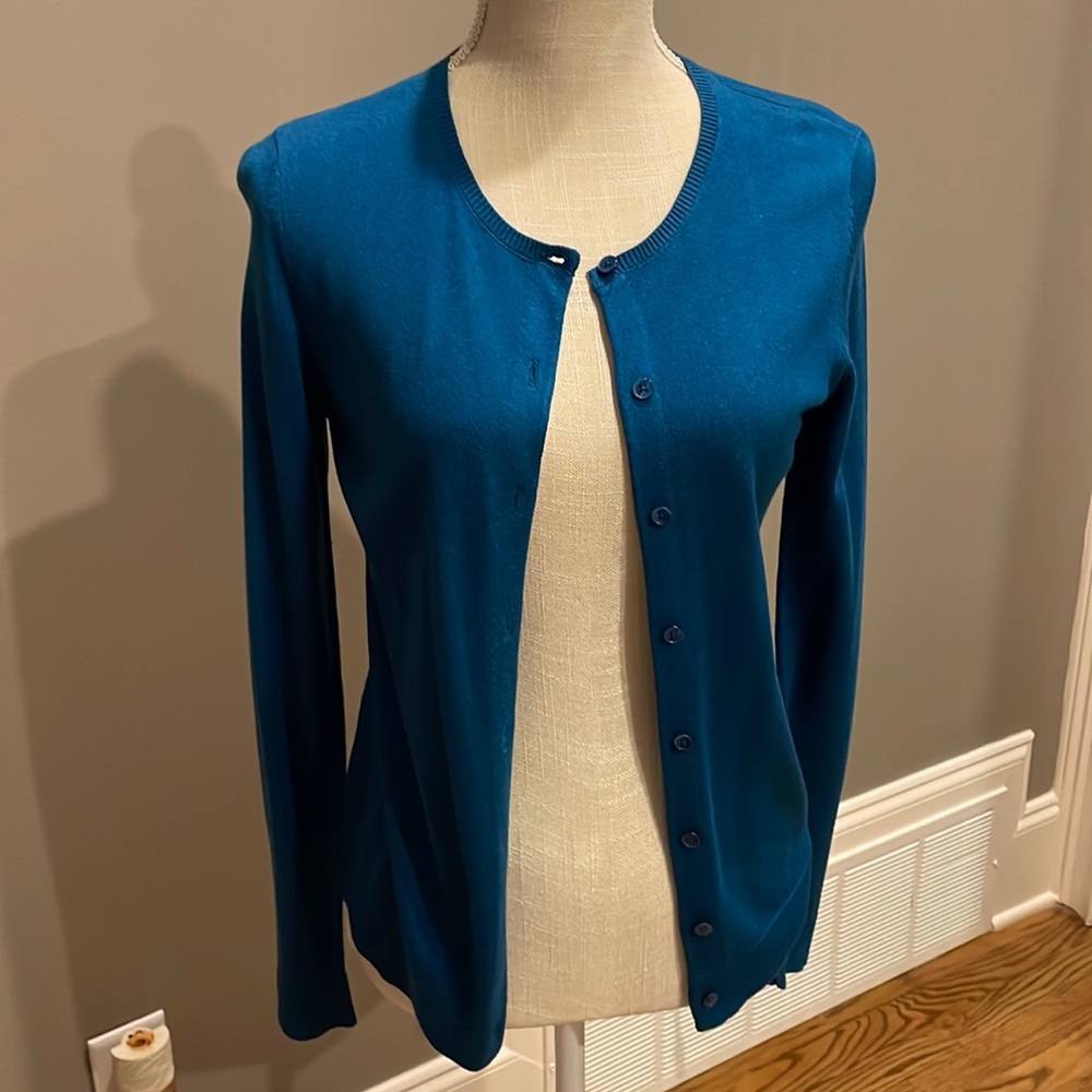 Ladies Beautiful Teal Blue sweater
